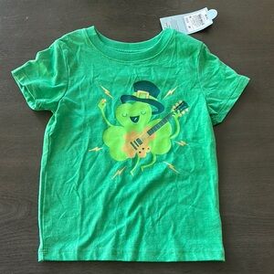 Cat & Jack Green Short Sleeve Tee with Dinosaur Graphic